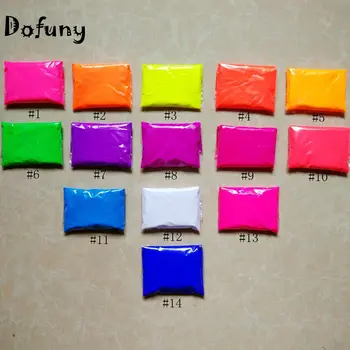 Dofuny 150 g Mešanih 15 barv, 10 g na barvo, Fluorescentni Prašek Pigment za DIY Barve Milo Neon v prahu za Nohte Bleščice v Prahu