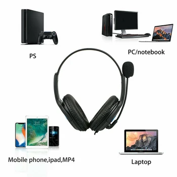 Gaming Slušalke Stereo Surround Slušalke Žične Mic Za PS4 Laptop Xbox Eno
