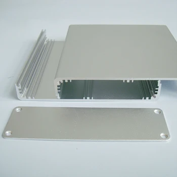 1 kos aluminijasto ohišje primeru za elektroniko projekta primeru, 35(H)x120(W)x120/130/155(L) mm 8240