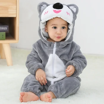 Dojenčka Romper Baby Girl Obleke Fant Jumpsuit Novo rojen Bebe Oblačila Pozimi Malčka, Otroška Oblačila Stich Panda Pižamo Otroške Kopalke 82611