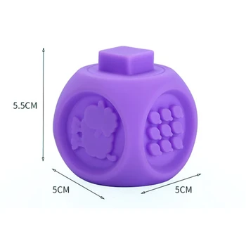 10Pcs Baby Mehke Igrače Senzorično Silikonski Izobraževalne gradniki 3D Dojenčki Gume Teether Stisnite Kopel Igrače Za dojenčke in Malčke 8283