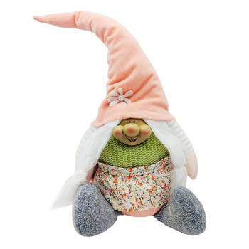 Velikonočni Zajček Gnome Pomlad Počitniških Domov Dekoracijo Plišastih Ročno Zajec Švedski Tomte Elf Lutka Okraski 8295