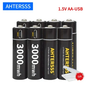 1.5 V baterija li-ion baterije aa 3000mwh usb polnilne baterije Konstantni napetosti s kablom usb 83002