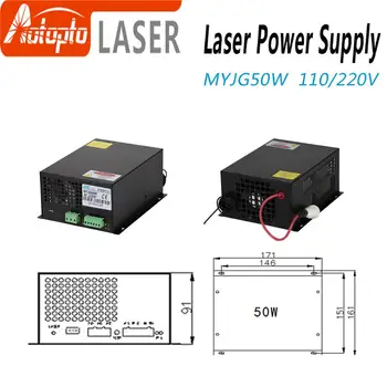 50 W CO2 Laser Energije za CO2 Laser Graviranje Rezanje MYJG-50 W kategorija 83226