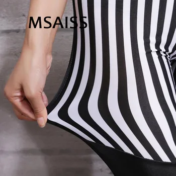 MSAISS Prugasta šivanje Ženske Dokolenke Umetno Usnje Dokolenke Ena Velikost Seksi Hlače Leggins