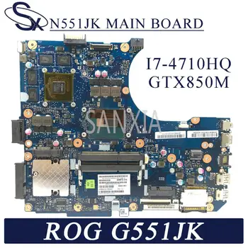 KEFU N551JK Prenosni računalnik z matično ploščo za ASUS ROG G551JK original mainboard I7-4710HQ GTX850M
