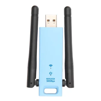 WD-R603U 300Mbps Wireless Območje Podaljšek USB WiFi Signal Repetitorja Booster Ojačevalnik Dvojna Antena Modre barve z Črno Za Mreženje 84764