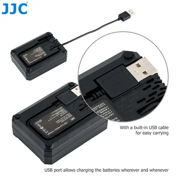 JJC BC-W126 USB Dvojni Polnilec za Fuji NP-W126 NP-W126S na Fujifilm XT30 XT3 X100V XT20 XE3 X100F XPRO3 XPro2 XA3 XA5 865