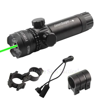 Taktično Nastavljiv 5mw Zelena Rdeča Laser Pogled Puška Področje Riflescope Icao 20 mm Gori Rep Stikalo Za Lov 86517