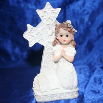 Christian Jasli Obrt Križa Molitev Angel Fant in Dekle Angeli Smolo Slika Kipec Kristusa Darilo, Poročni Prisotna figur 86755