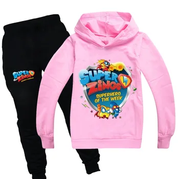 Otrok Kompleti Oblačil Cartoon Super Zings Fant S Kapuco+Hlače Hooded Otroci Oblačila Za Dekleta SuperZings Set 87677
