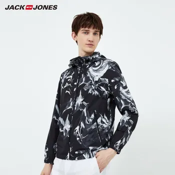 JackJones Moški Nepremočljiva, Windproof Hooded Suknjič Izbor Barv Maskirnim Vzorcem Moška Jakna|219321540