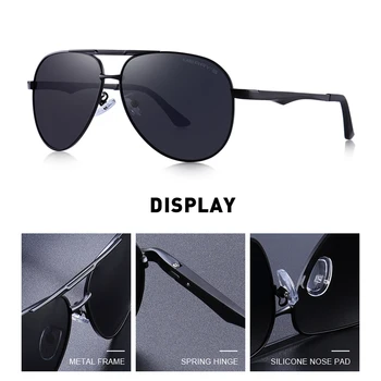 MERRYS DESIGN Moških Klasičnih Pilotni sončna Očala HD Polarizirana sončna očala Za Moške Vožnje Aluminijaste Noge UV400 Zaščito S8290