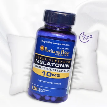 Super Moč Melatonin 10 mg*120 Kos Izboljšanje Spanja Nočno Spanje Pomoč Brezplačna Dostava