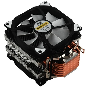 SNEŽAK M-T6 4PIN CPU Cooler Master 6 Heatpipe Dvojno Navijači 12 cm Hladilni Ventilator LGA775 1151 115X 1366 Podporo AMD