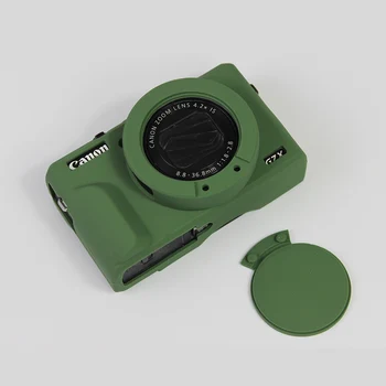 Mehko Silikonsko ohišje za fotoaparat torba za Canon G7X Mark III G7XM3 G7X3 G7XII G7XM2 G7X2 Gume Zaščitna Telo Pokrivajo Kožo lupini