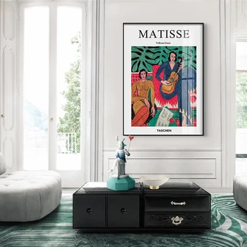 Francoski Henri Matisse Dekle Retro Platno Slikarstvo Plakatov in Fotografij Wall Art Povzetek Wall Art Slik, Dnevna Soba Dekor 92527