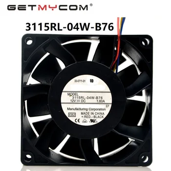 Getmycom Original 3115RL-04W-B76 8038 80 mm DC 12v 1.6 8 CM vetrovi PWM fan nadzor hitrosti 92917