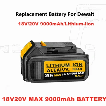 ALEAIVY Prvotne 20V 6.0 Ah DCB200 Zamenjava Li-ionska Baterija za DeWalt MAX XR električno Orodje 20V 6000mAh Litijeve Baterije
