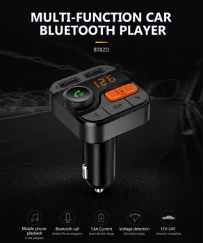 Meeker Brezžični 5.0 Avto FM Oddajnik 3.4 Telefon Bluetooth Avto Brezplačno Podpira TF Kartice/U Disk za Predvajanje MP3 Predvajalnik 93692
