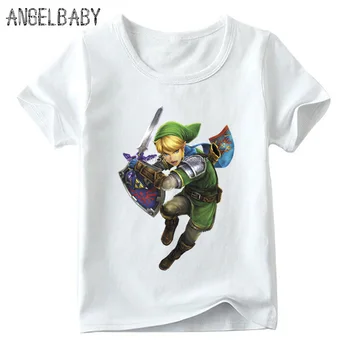 Fantje/Dekleta The Legend of Zelda Triforce Znak Natisniti T-shirt Otrok Poletje Vrhovi Baby Otroci Priložnostne Smešno T shirt,ooo5245 93865