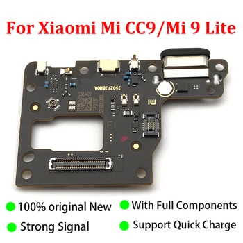 USB Original Mikro Polnilnik za Polnjenje Vrata Dock Priključek za Mikrofon Odbor Flex Kabel Za Xiaomi Mi 9 Lite Mi9 Lite / Mi CC9 CC 9