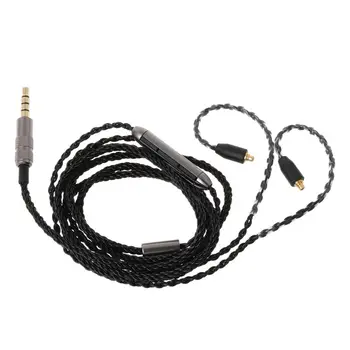 8 Delež 3,5 MM/TIP C Slušalke MMCX Kabel z Mic/kontrolnika za Glasnost za Shure SE215/315/425/535/846 UE900 WESTONE SONY Zamenjava 95030