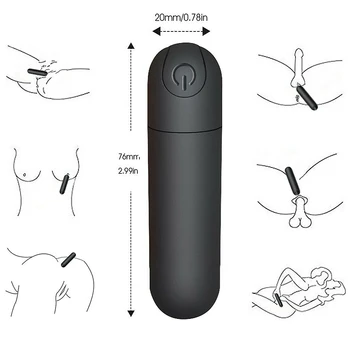 Abdo USB 10 Vibracije Frekvenčni Vibrator Vodotesen Massager Ženske G Spot Seks ToyVibration G Spot Sex Igrače Za Ženske USB Polnjenje