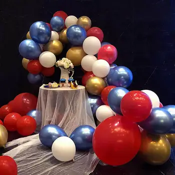 85pcs Super Junak in Kapetan Ameriške Baloni Garland Arch Komplet Rdeče Modro Zlato Bele Balone, Poroka, Rojstni dan Dekor Balony