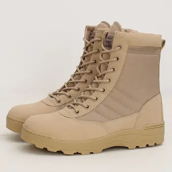 Vojska Boot Moških Puščavi Taktične Vojaške Škornje Mens Delo Safty Čevlji Zapatos De Mujer Zapatos Gleženj Čipke-up Boj Čevlji 889 95773