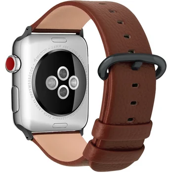 Visoka Kakovost Pravega Usnja Watch Band, iWatch Zapestnica Usnjeni Trak Watchband Manšeta za Apple Watch 38 mm/42mm 9598