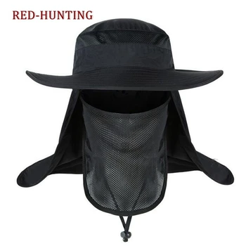 UV Zaščita Obraza, Vratu Zavihek Sonce klobuk ribolov Masko, Trak za lase Ribolov Sonce Dež Anti-komar Klobuk