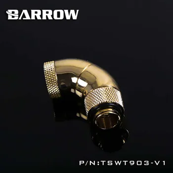 Barrow PC hladilne vode Obtočna Pribor 90degree cev priključek Tri Rotacije Adapterji,G1/4 vode, hladilnik TSWT903-V1 9691