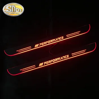 SNCN Nepremočljiva Akril Gibljejo LED Dobrodošli Pedal Avto Izvažajo Ploščica Pedal Vrata Polico Poti Luči Za BMW E60 F10 F18 2004 - 97483