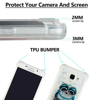 Telefon torbica Za SAMSUNG Galaxy A5 2016 SM-A510F /DS Bleščice Živim Mehki silikonski Pokrovček Za A5 2016 Primerih Sijaj Celotno Ohišje