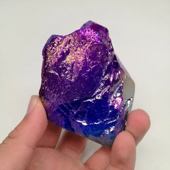 Lepa mavrica aura kvarčni kristal, kamen rieki zdravljenje 97735