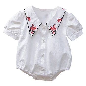 Baby Dekleta Smocked Igralne Obleke 2020 Poletje Otrok Boutique Oblačila Za Novorojenčka Smocking Vezenje Jumpsuit Za Malčke Roupas