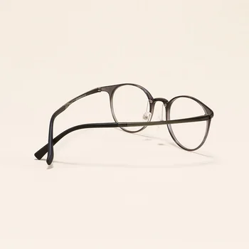 širina-138 Ultra-lahkih volfram ogljikovega jekla cevi nos blazinice kratkovidna očala ženske blagovne znamke moških krog retro optični eyeglass okvir 97771