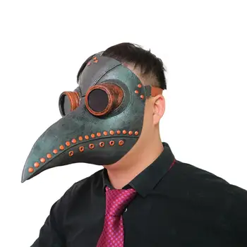 Cosplay steampunk škodljivcev zdravnik ptica masko Črno PVC ptičji kljun maske dolg nos halloween party dogodek žogo rekvizitov, kostumov