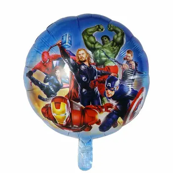 10pcs 18 inch Superheroj Hulk Folija Baloni Avengers Junak Spider Balon Otroci Rojstni dan Dekoracijo Baby Tuš Igrače Dobave 9945
