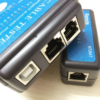 RJ11 RJ45 Auto Scan Samodejno Zaustavitev Prenosni LAN USB Z LED Indikator Omrežje Ethernet Kabel Tester Razčlenitev Test