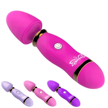 Močan Čarobno Palico AV Vibrator Močan ustni klitoris Vibratorji za Ženske USB Charge Massager Adult Sex Igrače za Žensko Masturbator