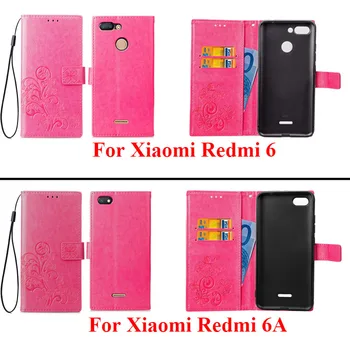 Za Xiaomi Redmi 6A Primeru Redmi 6A Kritje Silikonsko Ohišje Za Redmi 6 Usnjene Denarnice Flip Primeru Za Xiaomi Redmi 6A 6 A6 Redmi6 6A
