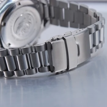Timelee blagovno znamko 20 mm UKRIVLJEN iz NERJAVEČEGA JEKLA OSTRIG ZAPESTNICO Watch pasu trak MOD za SKX013 SKX015