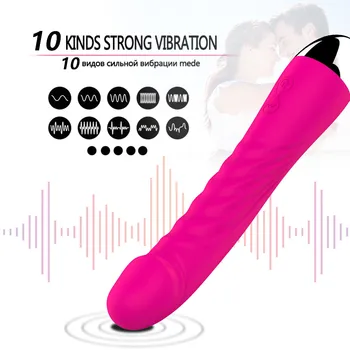 Dildo, Vibrator 10 Hitrosti Sex Igrače za Žensko Klitoris Vibrator, Ženskega Klitorisa Vibratorji Masturbator Shocker Seks Proizvodov za Odrasle