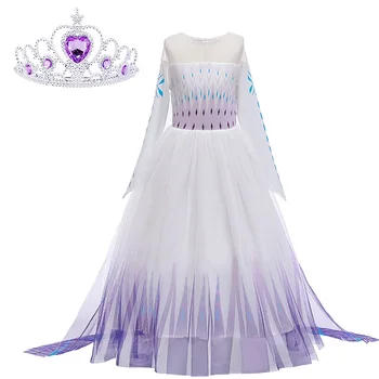 Dekleta Obleko Cosplay Elsa Princesa Obleko Otroci Elegantne Obleke Za Dekleta Čipke Carnival Party Obleke Otroci Oblačila 8 9 10 12 Leto