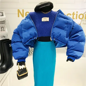 Kratek Bombaž, Oblazinjeni Oblačila za Ženske Zimske 2020 Nišo Oblikovanje Nove Toplo In Vsestranski Priložnostne Plašč Kruh Oblačila