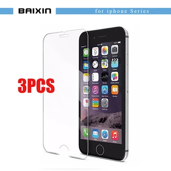 BAIXIN Kaljeno steklo za iphone XR XS XS Max X Kaljenega Spredaj Film za iphone 4s 5s SE 6 6s 8 7 plus zaslon patron
