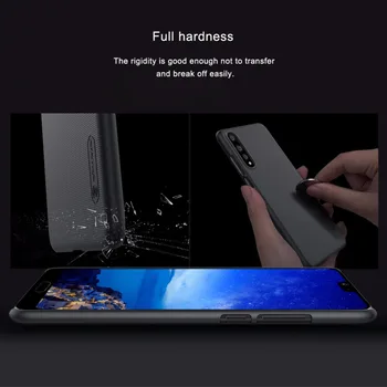 Za Huawei P20 Pro Nillkin Super Motnega Ščit Težko Nazaj PC Kritje velja za Huawei P20 Pro Nilkin Primeru Telefon + Screen Protector