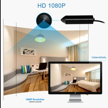 1080P HD Video Kamera Varnostne Kamere IPTV 1000TVL 3.6 mmlens Analognih Cctv Kamere Videz Pero, Držalo Kamere 90-Stopinjski Zasuk